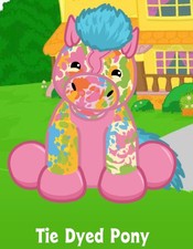 Webkinz Classic Tie Dyed Pony - hm677 - Virtual Adoption Code Only