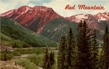 Red Mountains, San Juan Range, Ironton Park, Million Dollar Highway, Postcard