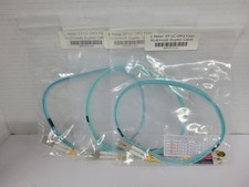 Lot of 3 1 meter ST-LC Multimode Duplex OM3 50/125 Fiber Optic Patch Cable