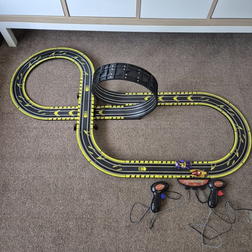 Wacky Races Micro Scalextric Race Track 1:64 Loop The Loop Boxed Fully Working - Afbeelding 2 van 24