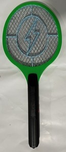 GECKO Electric Fly Swatter Green Fly Mosquito Killer Plastic Metal