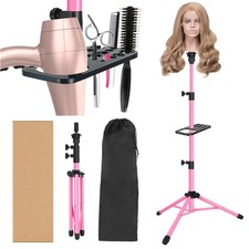 ZQIAN BEAUTY Wig Stand Tripod 50 Inch Metal Wig Mannequin Head Tripod Stand F...