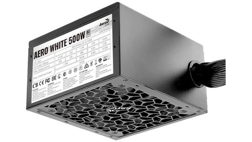 AeroCool Netzteil Aero White 80+ 500W Schwarz - Bild 9 von 10