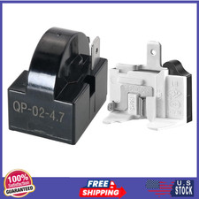 Refrigerator Starter Relay and Overload Protector Kit - QP2-4R7 4.7 Ohm 1 Pin PT