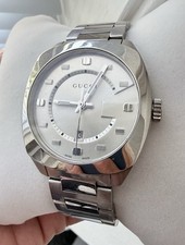 Gucci | Men’s Unisex | GG2570 YA142308 Stainless Steel Silver Watch | Full Set