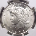 1923 "P" Peace SILVER Dollar $1 NGC MS65 #007 Gem BU Uncirculated ECC&C, Inc.