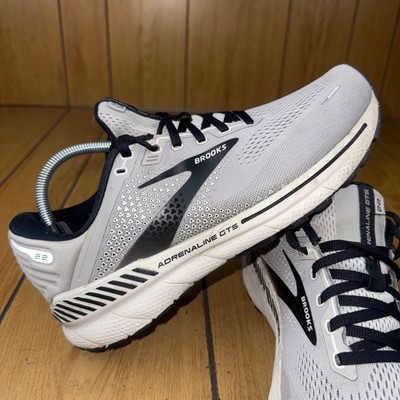 Brooks Adrenaline GTS 22 Extra Wide 4E Running Shoes Men's Size 10 Gray Black