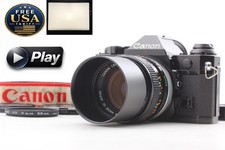 Near MINT Canon AE-1 Program Film Camera Black FD 50mm F1.4 S.S.C From JAPAN
