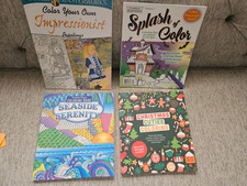 Lot of 4 Adult Coloring Books - Like New