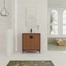 30 "Bathroom Vanity, 2 doors, Bathroom Cabinet Vanity Freestanding Cabinet Eng