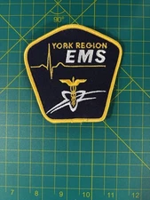 York Region EMS (embroidered Style) PATCH, ONTARIO…PARAMEDIC, EMS, AMBULANCE