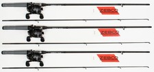 (LOT OF 3) ZEBCO ROAM 602M 6' MEDIUM 2 PIECE SPINCAST COMBO 21-38026