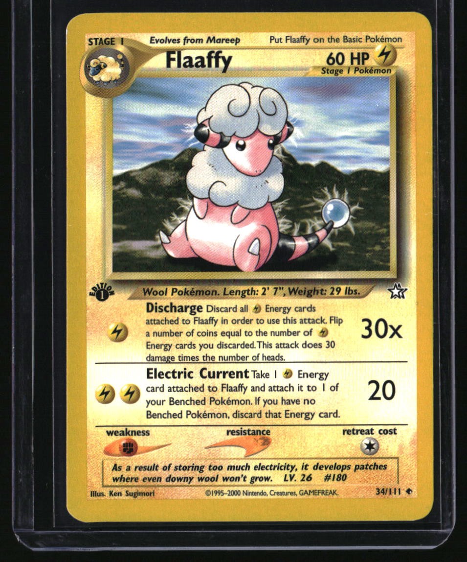 Pokemon Neo Genesis Flaaffy 1st Edition NM 34/111