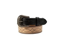 Nocona Western Belt Boys Roughout Boot Stitch Tooling Black N4443601