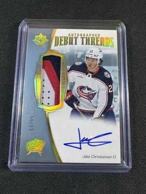 JAKE CHRISTIANSEN 2022-23 ULTIMATE COLLECTION AUTOGRAPH DEBUT THREADS #ADT-JC/99