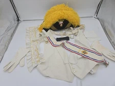 Vintage Knights Of Columbus Lynch And Kelly Ostrich Feather Hat Regalia 4th...