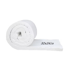 32 In. X 24 In. Ceramic Fiber Blanket Fireproof Insulation Baffle Rated to 2400F