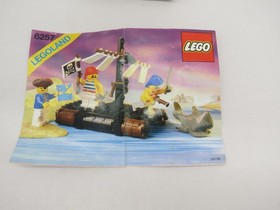 Lego Pirates 6257 Castaway's Raft INCOMPLETE With Instructions