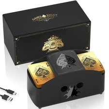 Fully Automatic Card Shuffler 1-2 Deck,USB/Battery Operated Electric Shuffler...