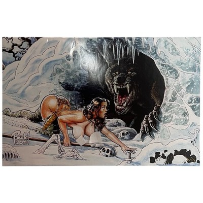 Cavewoman Snow #4 Special Edition  Budd Root Cover 2011 COA LE 750