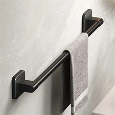 Black Towel Rail Wall Mounted 30CM Hand Towel Holder Towel Bar Bathroom Kitchen