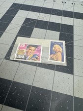 Elvis Presley USA 29 cent stamp& Marilyn Monroe 32 Cent NEW, Excellent Condition