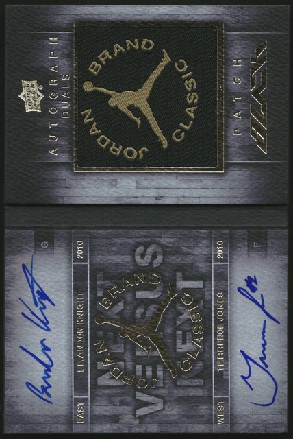 2013 UD Black Jordan Brand Classic Dual Auto Brandon Knight Terrence Jones /35