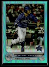 2022 Topps Chrome NPB #192 Tatsuhiro Shibata Aqua #/199