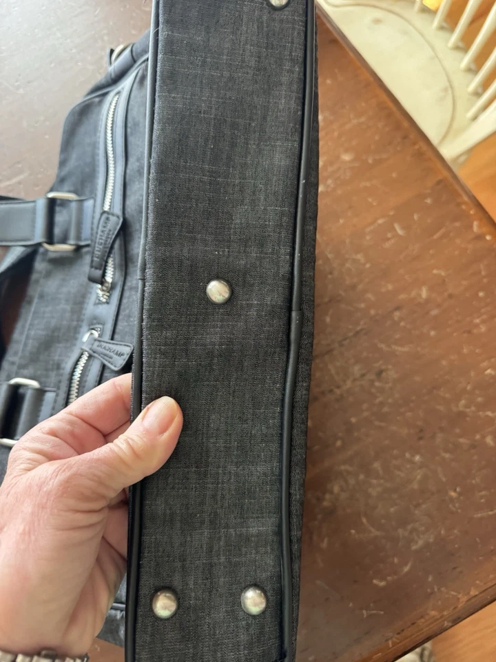 Duchamp London 公文包/背包 木炭 灰色 便携式电脑包 二手状况完好! — 第 2/4 张图片