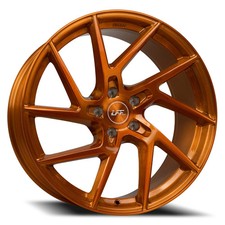 Lff 02-leon Wheels 20x10.5 22 5x114.3 73.1 Orange Rims Set Of 4