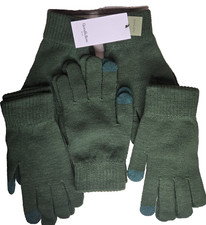 Goodfellow  Co Tech Touch Screen Compatible Green Winter Gloves, NEW Set of 5