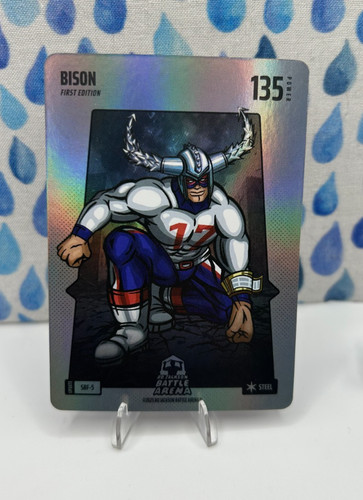 BISON 2025 JOSH ALLEN BO JACKSON BATTLE ARENA FIRST EDITION SBF-5 Steel, Bills