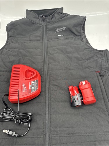 Men's XL M12 12-Volt Lithium-Ion Cordless Axis Black Heated Vest Kit V15 - Picture 3 of 10