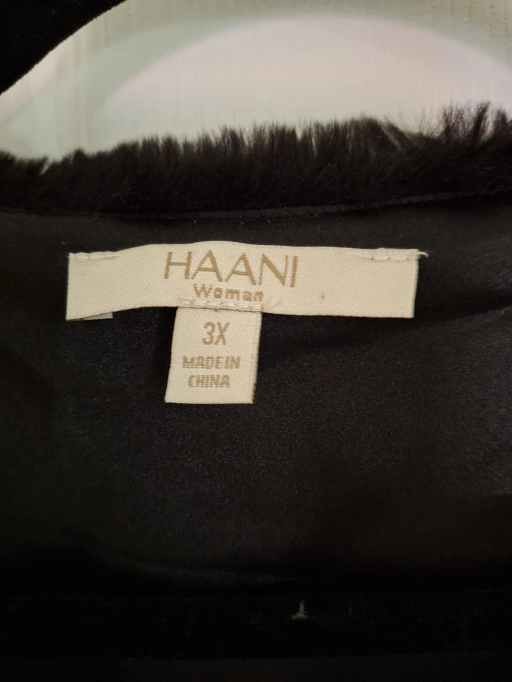 Hannity Gorgeous Black Soft Short Cape Size 3X W Bling Catch - Image 3 of 4