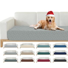 Waterproof Sofa Dog Blanket 30"x70" Comfy Couch Mat Light Grey Washable