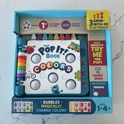 Pop It! Book: Colors   Interactive Sensory Learning Book with Bilingual Engli...