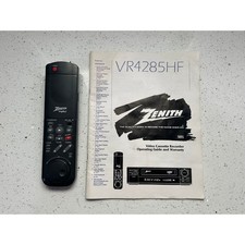 Manual Zenith VRC4165 VRC4195 VRC4265HF VRC4275HF Hi-Fi VHS VCR Plus  Remote
