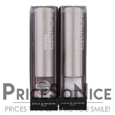 Cole & Mason Hampstead Electric Salt & Pepper Mills w/ Light + FREE Thermometer
