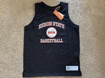 Size L - Heron Preston 23 Basketball Jersey Tank Top Black Jordan New $265