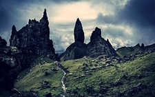 Landscape nature the storr scotland rock formation uk Custom Gaming Mat Desk
