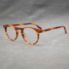 BETSION Retro Vintage Round Reading Glasses Men Women Thick Acetate Frames