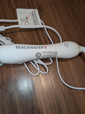 BeachWaver S1.25 Rotating Curling Iron White/Gray Dual 
