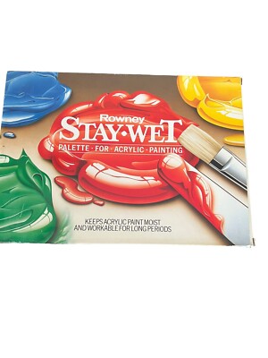 Daler Rowney Stay-Wet Palette for Acrylic Painting, Keeps Paint Moist Art