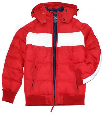 American Eagle Men's Water-resistant Super Soft Puffer Jacket 9985  - Red - S