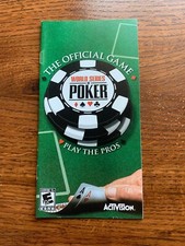 World Series of Poker Playstation Portable Sony PSP Manual Only
