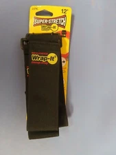New heavy duty Wrap-it storage strap Super Stretch 12" Pack of 4  #704-12B