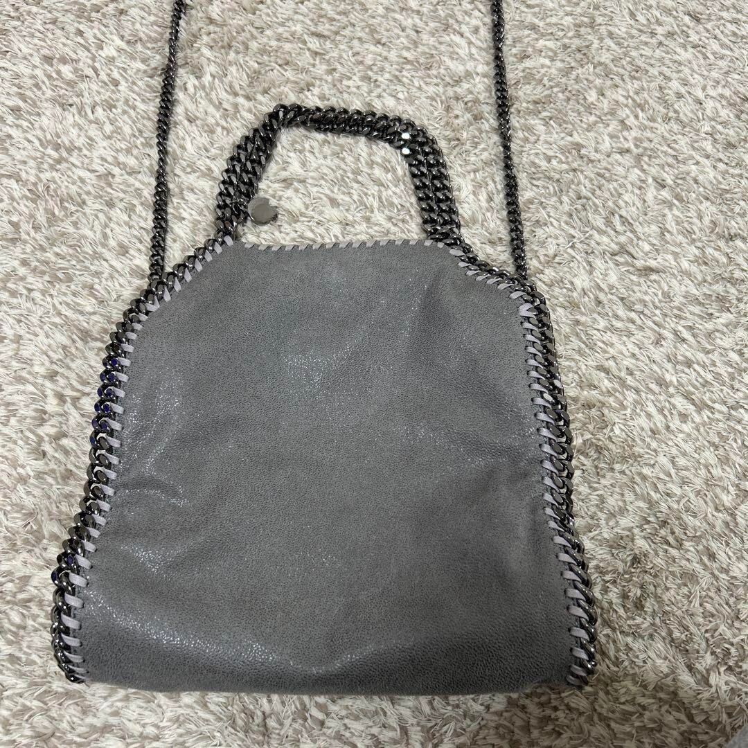 Stella Mccartney Falabella Gray Mini Tote Shoulder Bag 25cm