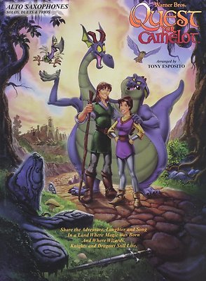 ''QUEST FOR CAMELOT'' FOR ALTO SAX-SOLOS/DUETS/TRIOS MUSIC BOOK-NEW ON SALE!!