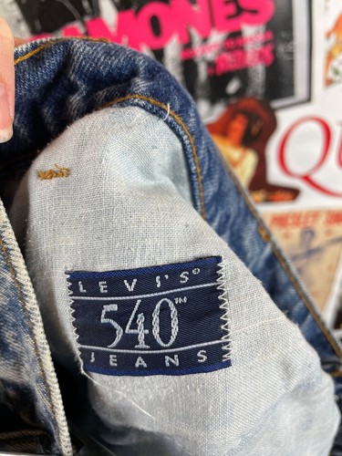 Mens Vintage 90s Acid Wash Levi's 540 Relaxed Fit 39"-40" Waist Denim Jeans - Picture 9 of 9