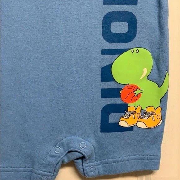 Baby Connection Dinoball Estampado Gráfico Una Pieza Niños Talla 12M Nuevo Sin Etiquetas Foto 2 de 4